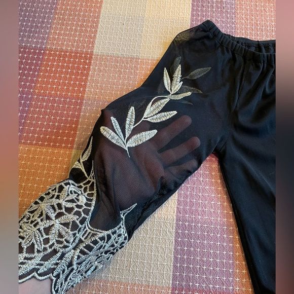 Alfani Petite Embroidered Blouse - Picture 13 of 13